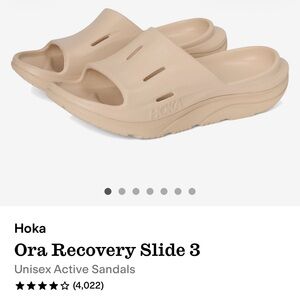 Hoka Recovery Slide 3 in Neutral Beige Sand unisex M 7 W 9